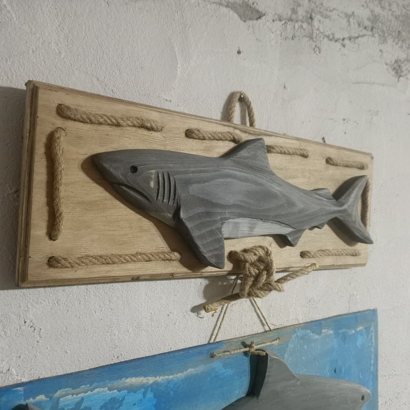 Gri Köpekbalığı Figürü Dekor - Görsel 2
