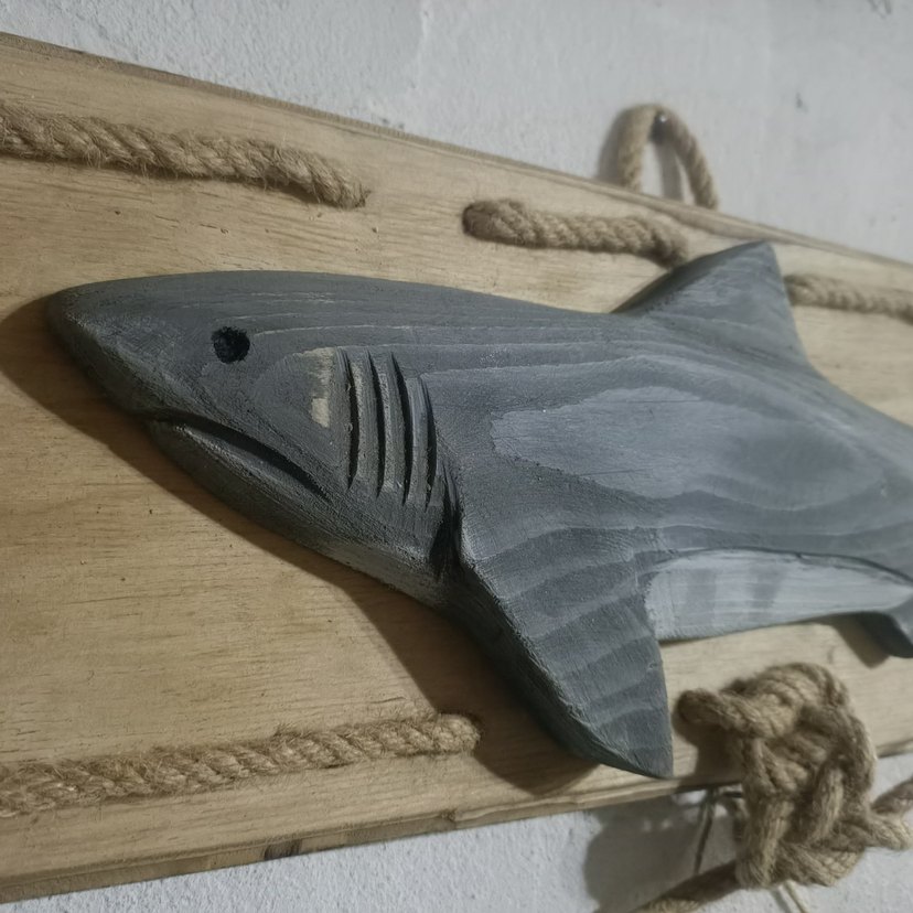Gri Köpekbalığı Figürü Dekor - Görsel 4