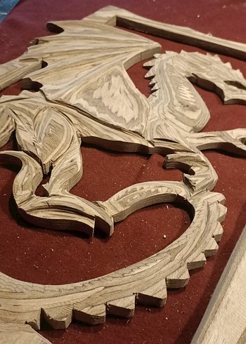 Kahverengi Ahşap Ejderha Figür - Görsel 6