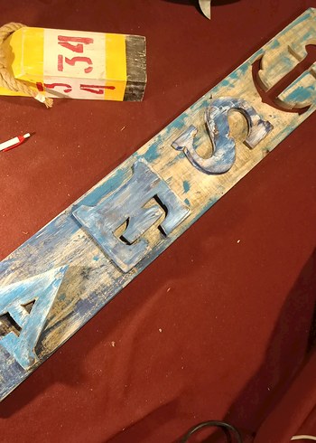 Ahşap Eski Boya Sanat Panosu - Görsel 2