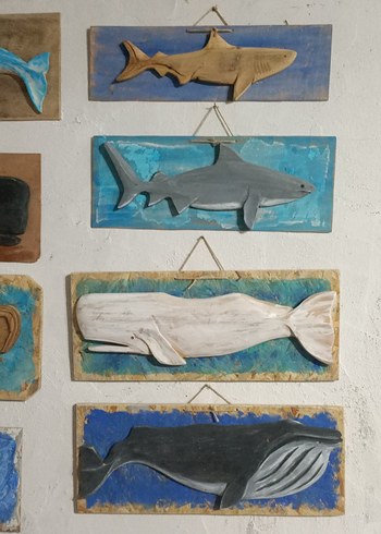 Ahşap balina figürü - Görsel 7