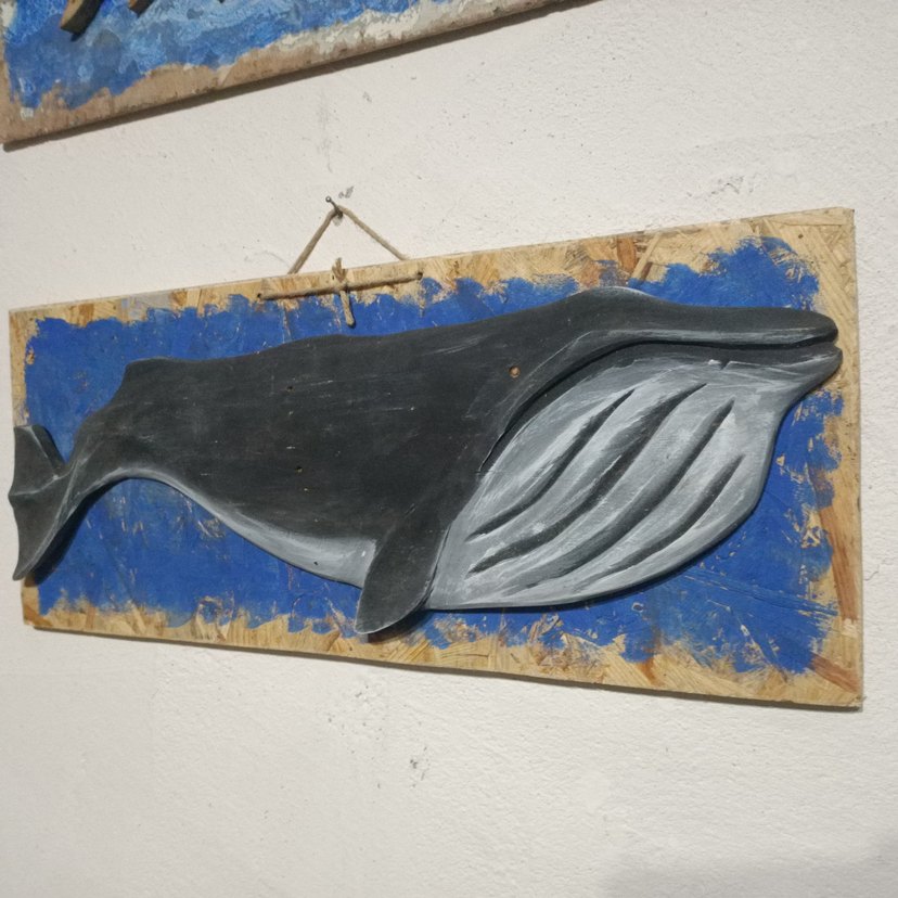Ahşap balina figürü - Görsel 3