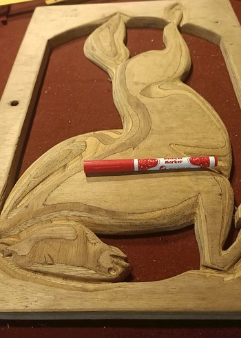 Parlak Kahverengi Ahşap Koşan.at figürü - Görsel 7