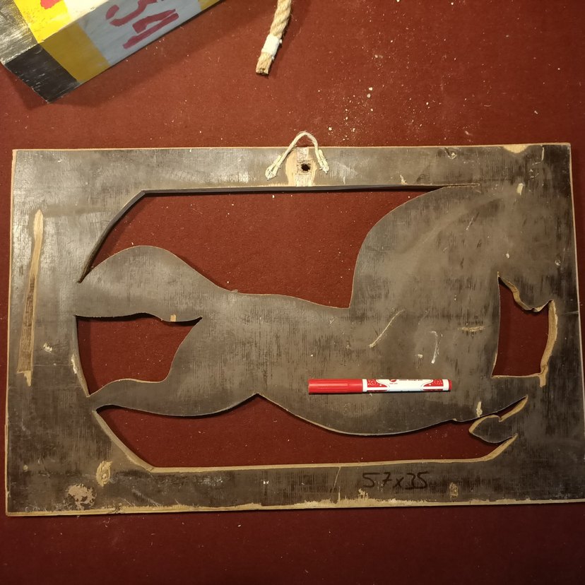 Parlak Kahverengi Ahşap Koşan.at figürü - Görsel 4