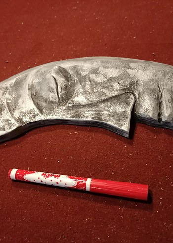 Gümüş renkli aydede figürü - Görsel 3