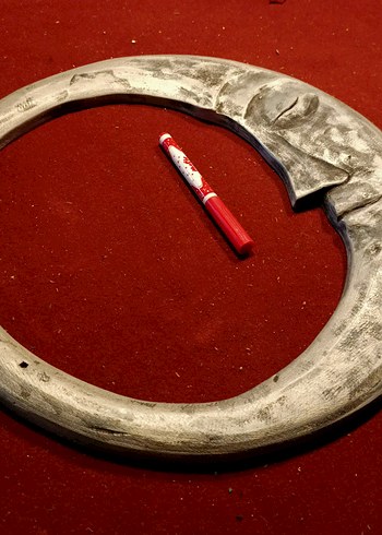 Gümüş renkli aydede figürü - Görsel 4