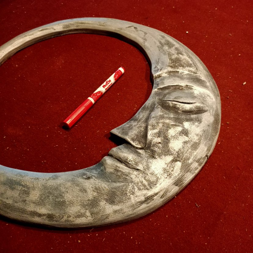 Gümüş renkli aydede figürü - Görsel 5