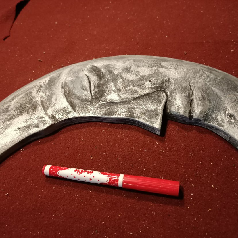 Gümüş renkli aydede figürü - Görsel 3