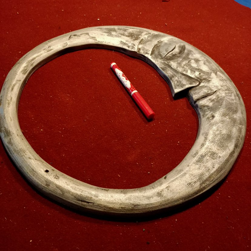 Gümüş renkli aydede figürü - Görsel 4