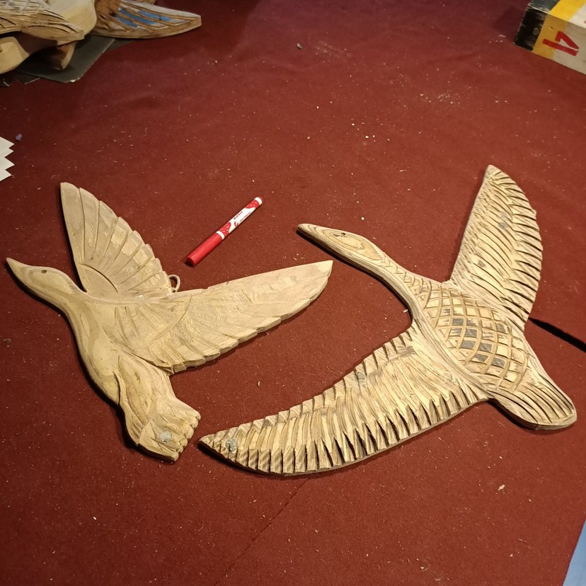 El Yapımı Ahşap Kuş Figürleri - Görsel 2