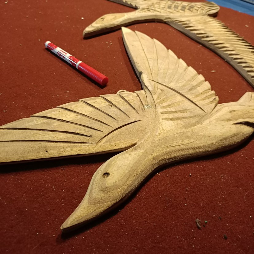 El Yapımı Ahşap Kuş Figürleri - Görsel 4