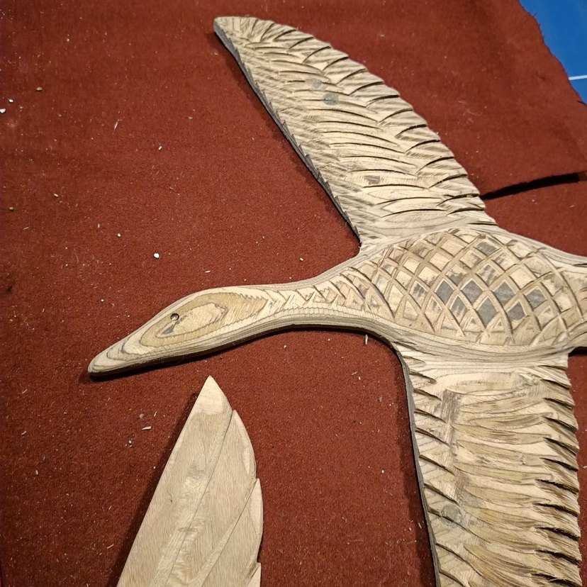 El Yapımı Ahşap Kuş Figürleri - Görsel 3