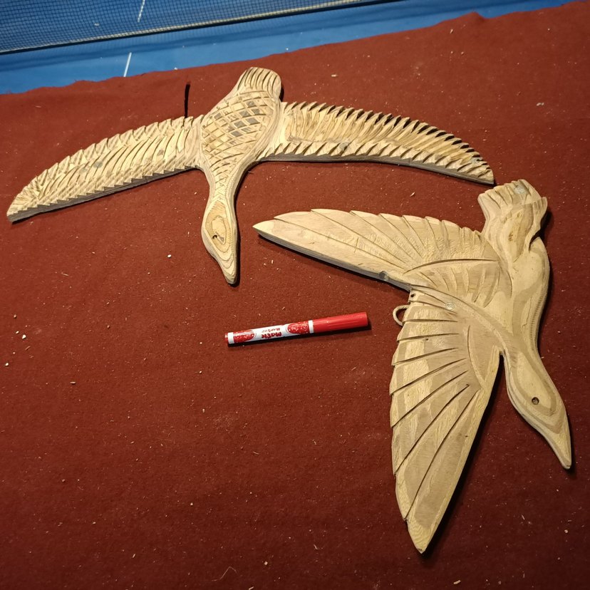 El Yapımı Ahşap Kuş Figürleri - Görsel 5