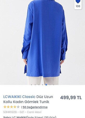 36 Beden mavi Renk Lcw classic gömlek 