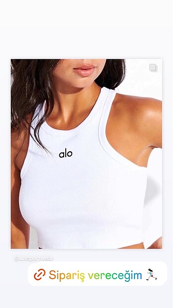 Diğer Alo Yoga Crop Top Atlet