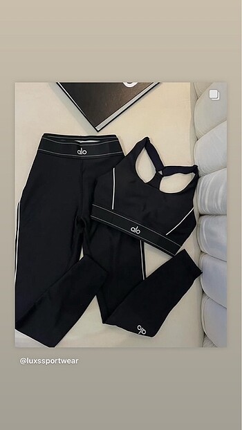 Alo Yoga Ayarlanabilir Askılı Bra&Tayt Takım