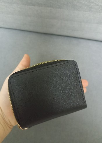 Nakışlı Siyah Deri Kadın Cüzdanı - Görsel 2