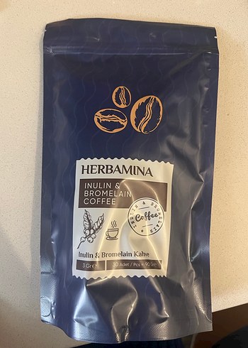 Herbamina Inulin & Bromelain Kahve 30'lu Paket