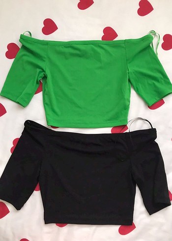 Zara Renkli Mini Crop Top