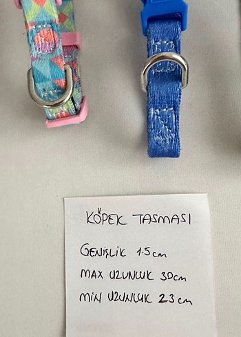 Renkli ve Ayarlanabilir 2 Köpek Tasması - Görsel 6