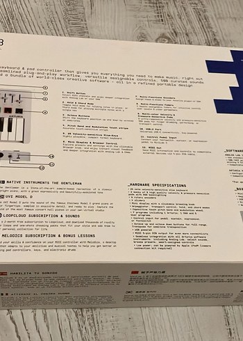 MiniLab 3 Beyaz MIDI Klavye Kontrol Cihazı - Görsel 3