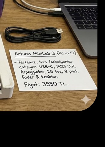 MiniLab 3 Beyaz MIDI Klavye Kontrol Cihazı - Görsel 4