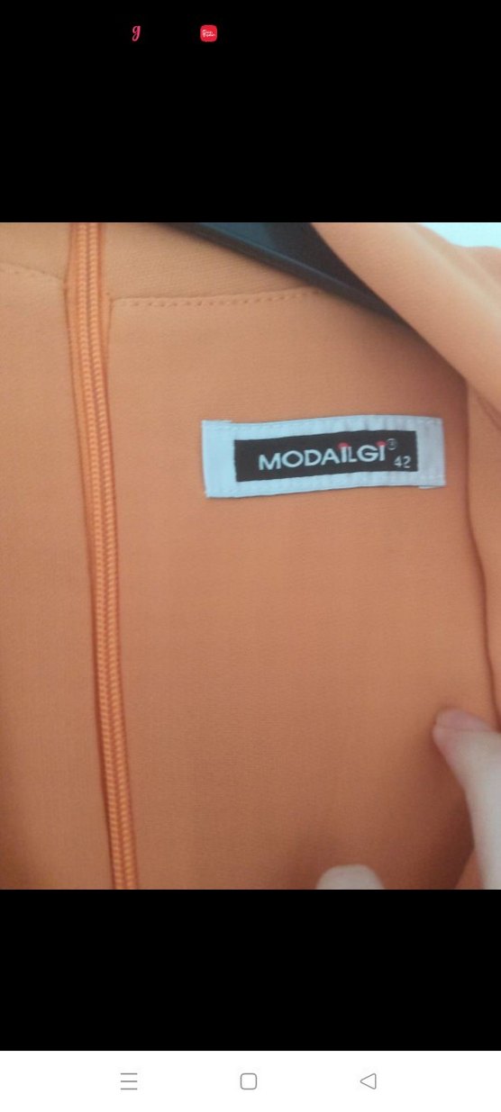 V Yaka Bej Kadın Tulum,Uzun Kollu - Görsel 3