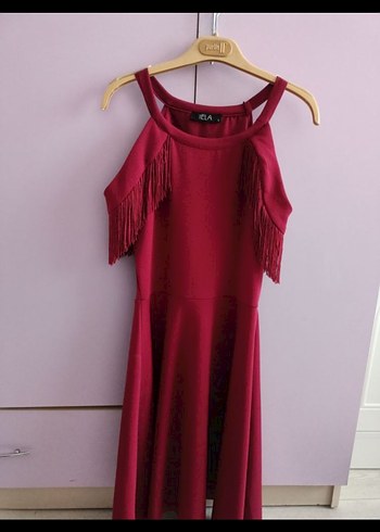 Deniz Butik Püsküllü elbise - Görsel 3