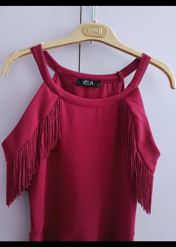 Deniz Butik Püsküllü elbise - Görsel 2