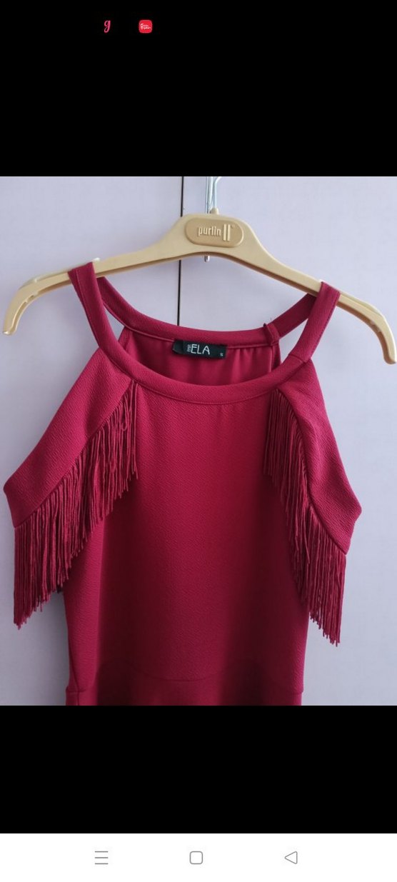 Deniz Butik Püsküllü elbise - Görsel 2