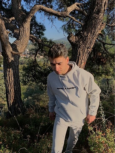 made in turkey oversize hoodie