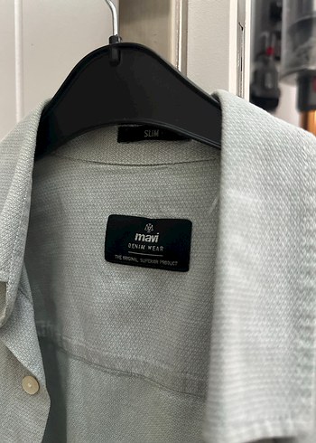 Gri Keten Erkek Gömlek - Görsel 3