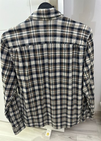 Gri Ekose Pamuklu Erkek Gömlek - Görsel 4