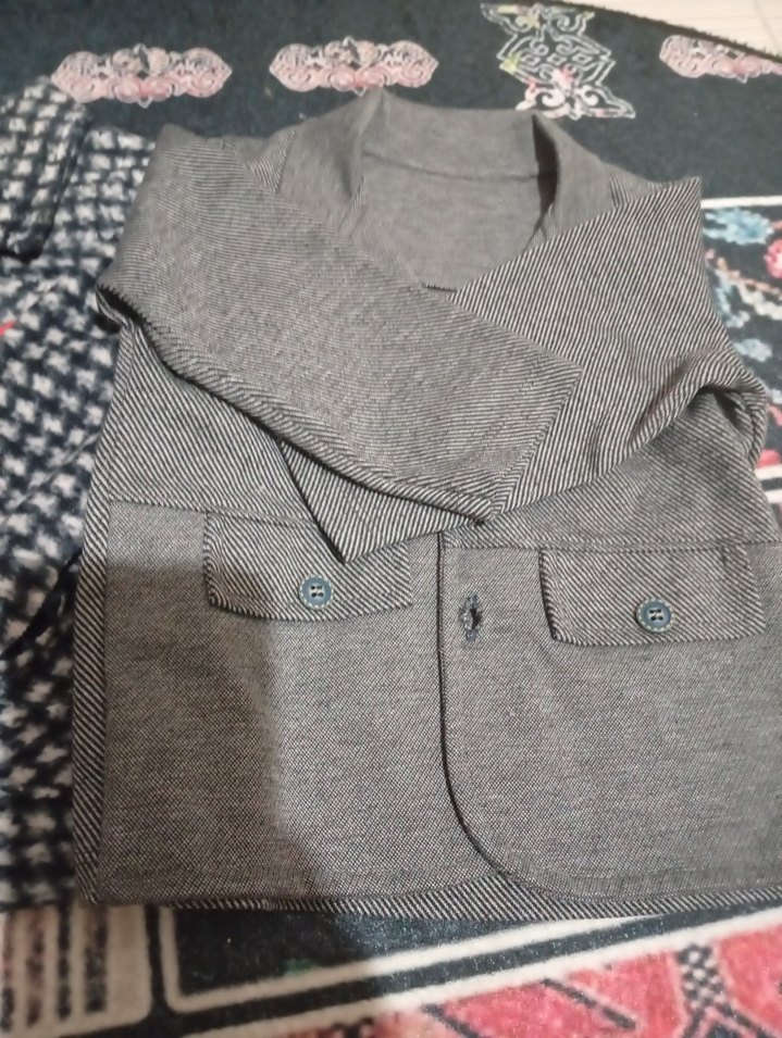 Erkek Çocuk Gri Düğmeli Ceket - Görsel 2