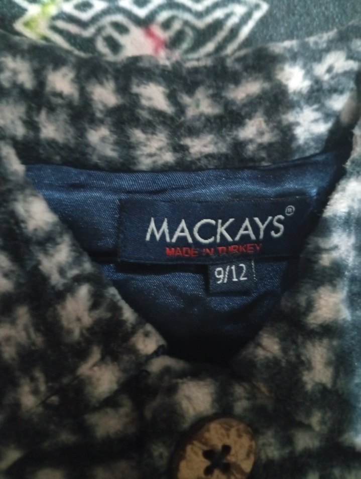 Erkek Çocuk Gri Düğmeli Ceket - Görsel 3