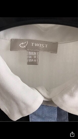 s Beden Twist şifon gömlek