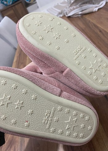 Kız Çocuk Pembe Desenli Sıcak Panduf - Görsel 3