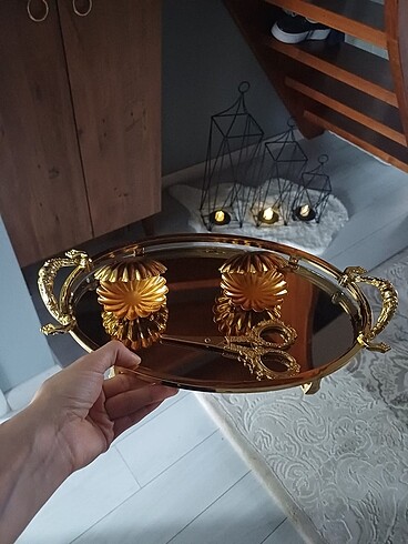  Beden altın Renk Söz tepsisi