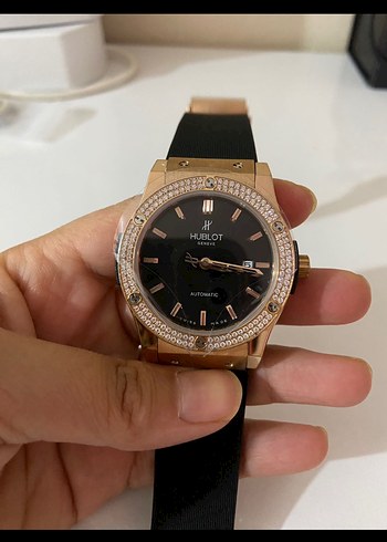 Altın Renkli Hublot Otomatik Erkek Saati