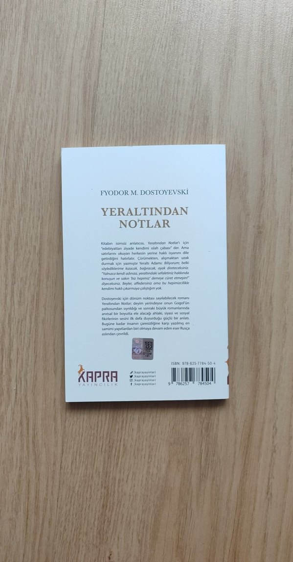 Yeraltından Notlar - Fyodor Dostoyevski - Görsel 2