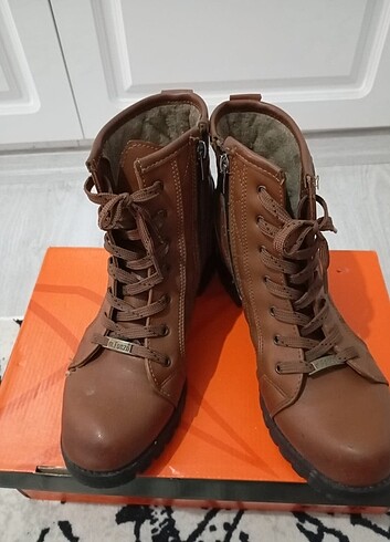 39 Beden kahverengi Renk Kadın bot
