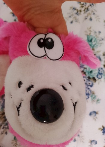 Kızlar için Pembe Peluş Hayvanlı Ev Terliği 23  24 25arasi - Görsel 2