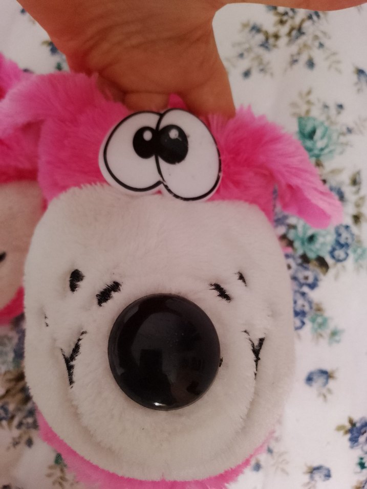 Kızlar için Pembe Peluş Hayvanlı Ev Terliği 23  24 25arasi - Görsel 2