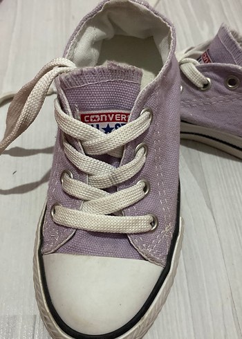 Kızlar için Lila Bağcıklı Spor Ayakkabı - Görsel 2