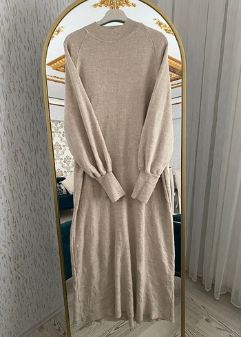 Uzun trıko elbise - Görsel 4