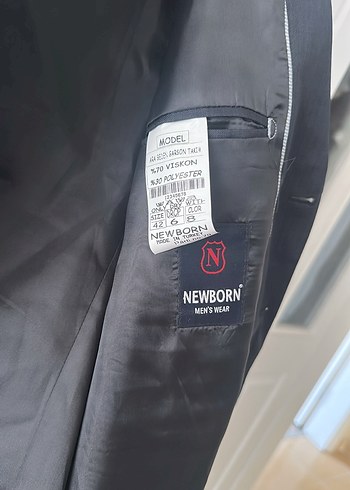 10 Yaş Beden gri Renk Lacivert Erkek Çocuk Takım Elbise Notch Yaka