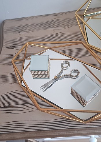 Altın Renkli söz nişan tepsisi - Görsel 5