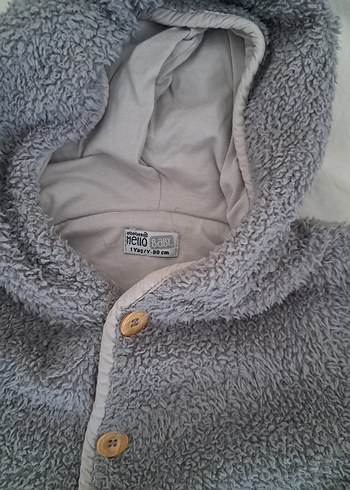 Gri Peluş Bebek Tulum - Görsel 2