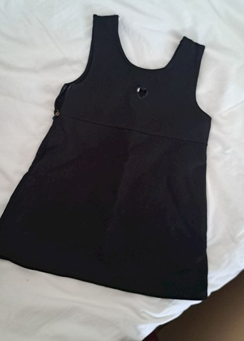 Düğmeli V Yaka Siyah Hamile Üstü - Görsel 2