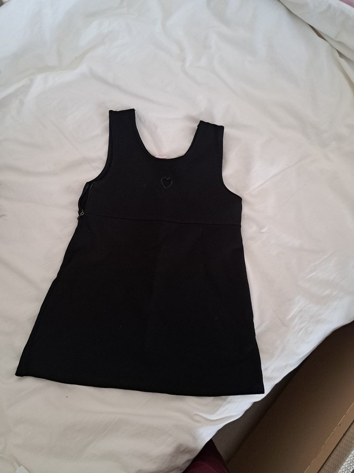 Düğmeli V Yaka Siyah Hamile Üstü - Görsel 3